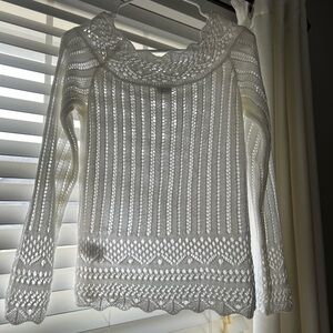 NWOT Chic OFF White Knit Turtleneck Sweater 0/2